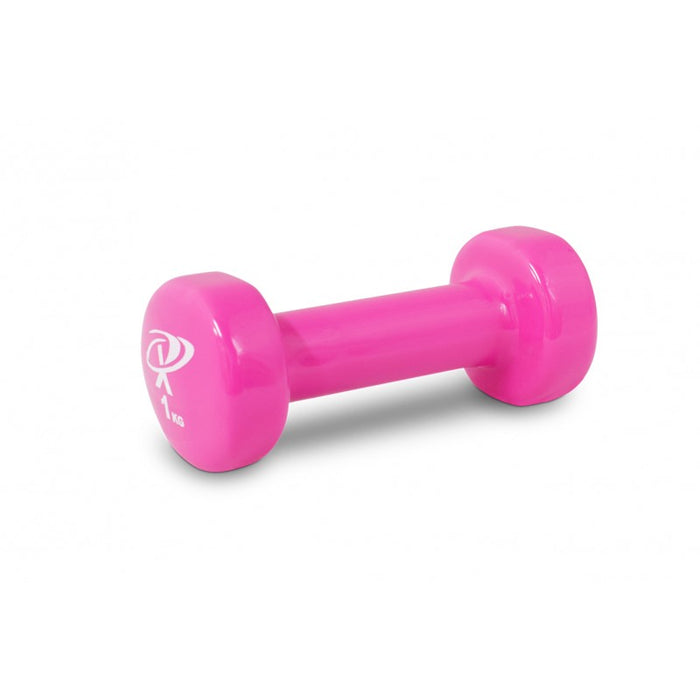 Vinyl Dipped Dumbbells (1KG) PINK