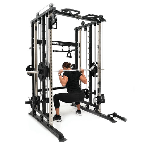 Image of Force USA G3 Smith Machine Power Rack Cage And Multi Functional Trainer Cable Cross Over Gym All In One