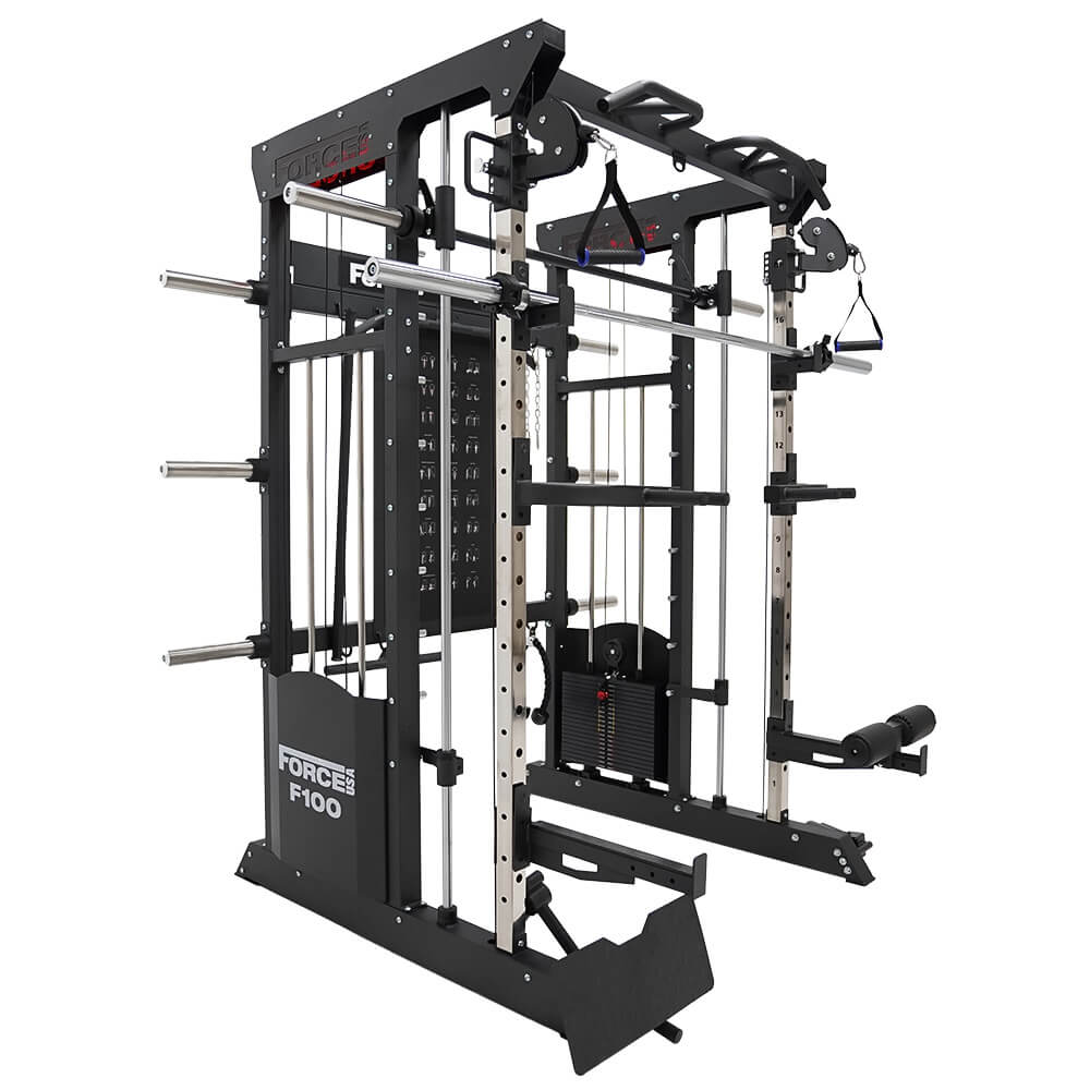 Force USA F100 All In One Functional Trainer 100kgs Weight Stack Smith Cable Cross Machine