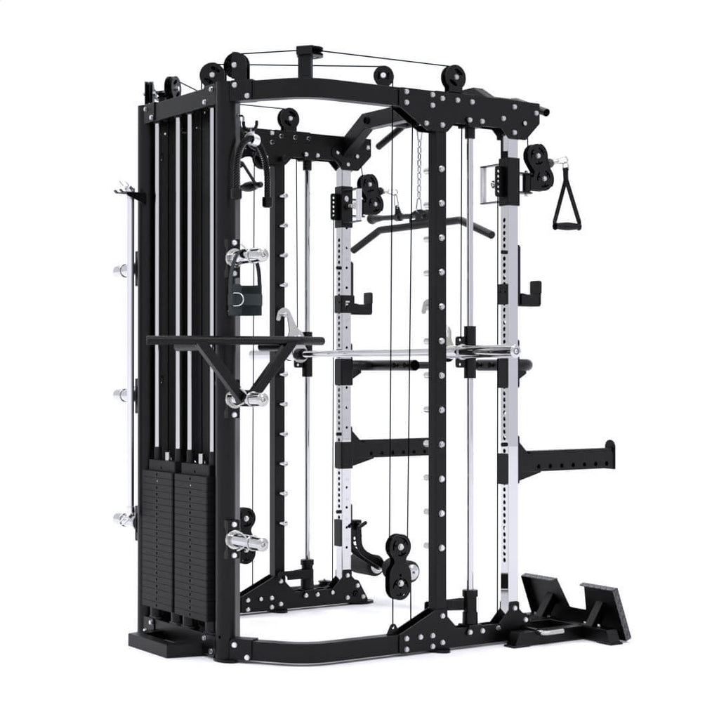 Force USA G12  Power Rack Smith Machine Dip Station Chin Up Station And Multi Functional Trainer Cable Cross Over Gym All In One