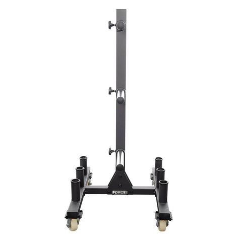 Image of Force USA Olympic Bumper Plate Weights Gym Barbell Storage Rack Tree