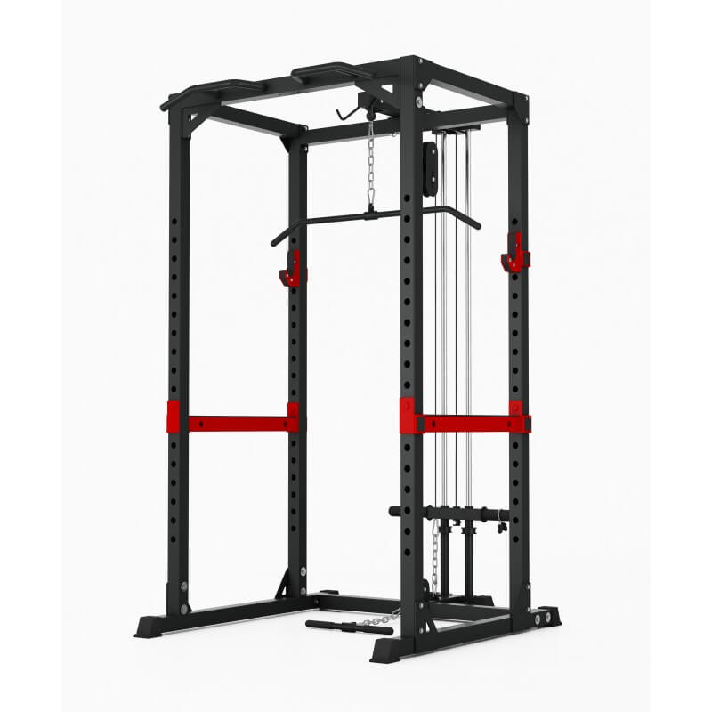 HEAVY DUTY POWER CAGE SQUAT RACK PULL UP WEIGHT LIFTING HOME GYM