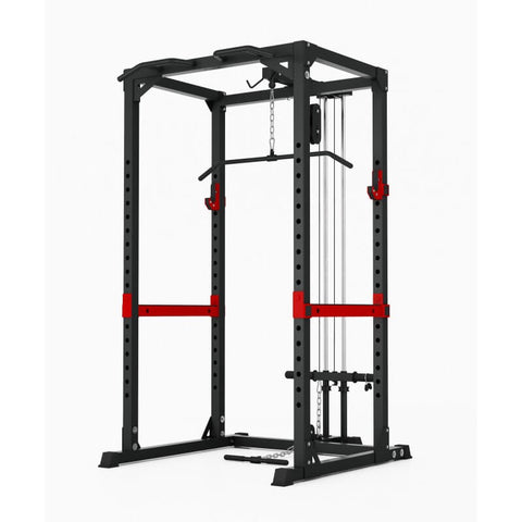 Image of HEAVY DUTY POWER CAGE SQUAT RACK PULL UP WEIGHT LIFTING HOME GYM
