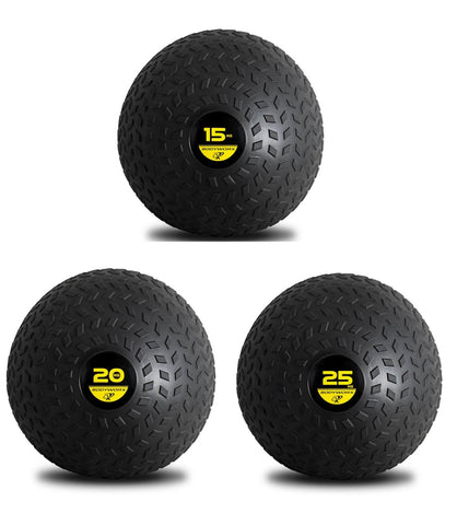Image of SET OF 15kg 20kg 25kg SLAM / DEAD MEDICINE CROSS TRAINING BALLS