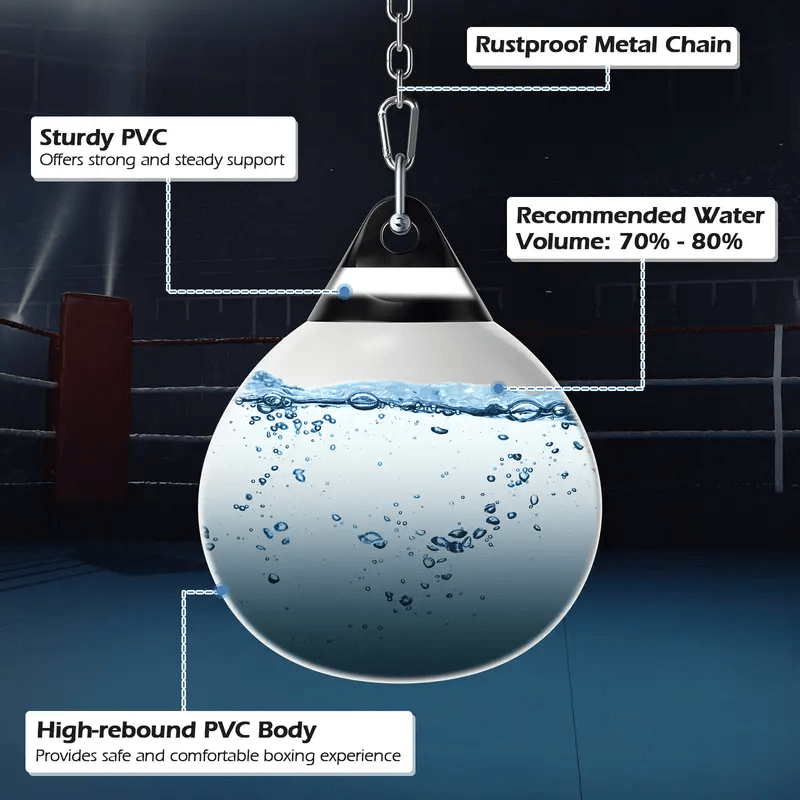 Unfilled Water Boxing Bag Aqua Training Kickboxing Muay Thai Sparring Punching Ball Bag