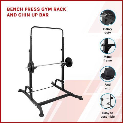 Image of Bench Press Gym Rack and Chin Up Bar