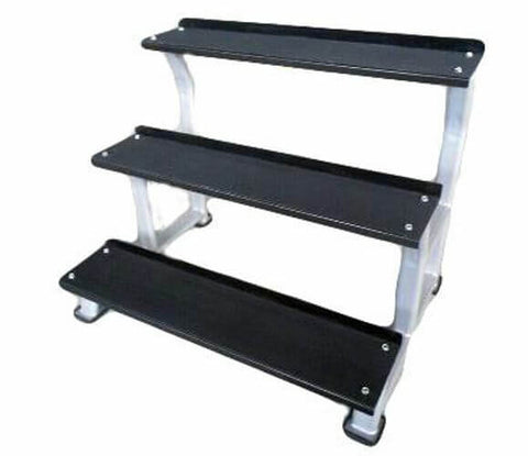 Image of 3 TIER KETTLEBELL WEIGHT STORAGE STAND RACK