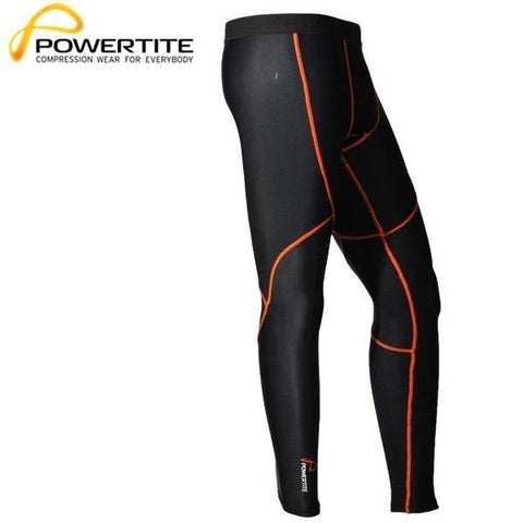 Image of POWERTITE MEN COMPRESSION PERFORMANCE TIGHTS SKINS PANTS - SIZE SMALL - sweatcentral