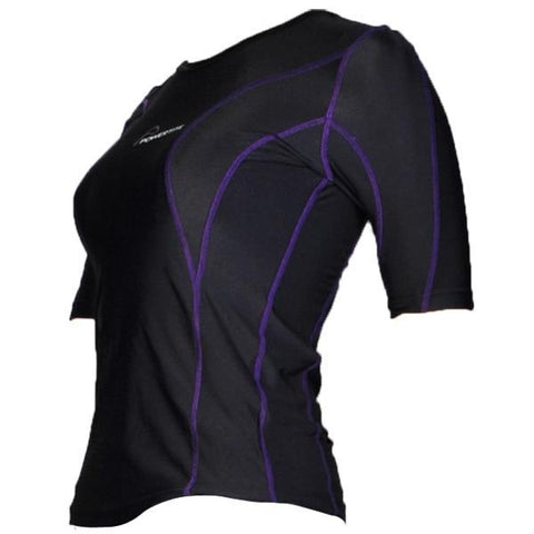 Image of POWERTITE WOMEN COMPRESSION PERFORMANCE TIGHTS SKINS SHORT SLEEVES TOP - sweatcentral