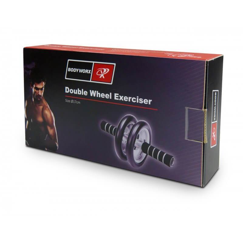 BODYWORX AB ABDOMINAL DUAL WHEEL EXERCISER FITNESS AB ROLLER - sweatcentral