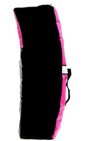 Image of HEAVY DUTY LARGE CURVED PUNCH KICK STRIKE & HIT SHIELD - PINK MMA KICK BOXING PAD - sweatcentral