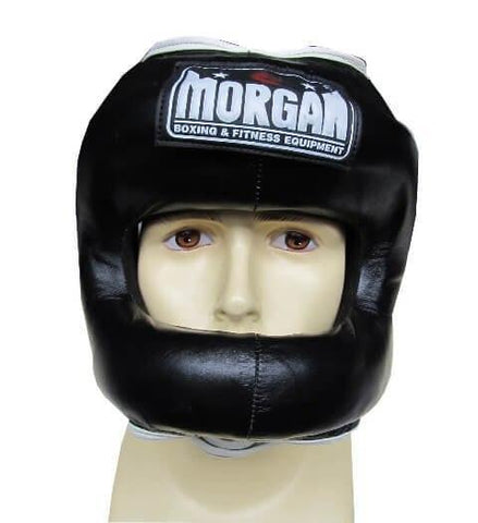 Image of MORGAN NOSE PROTECTOR LEATHER SPARRING HEAD GUARD HEAD GEAR PROTECTIVE GEAR - sweatcentral