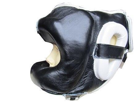 Image of MORGAN NOSE PROTECTOR LEATHER SPARRING HEAD GUARD HEAD GEAR PROTECTIVE GEAR - sweatcentral