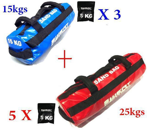 Image of 15KG & 25KG SAND BAG POWERBAGS BUNDLE - sweatcentral