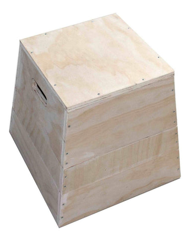 Image of 3 IN 1 TRAPEZIA WOODEN PLYOMETRIC PLYO BOX - sweatcentral