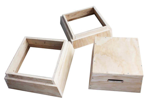 Image of 3 IN 1 TRAPEZIA WOODEN PLYOMETRIC PLYO BOX - sweatcentral