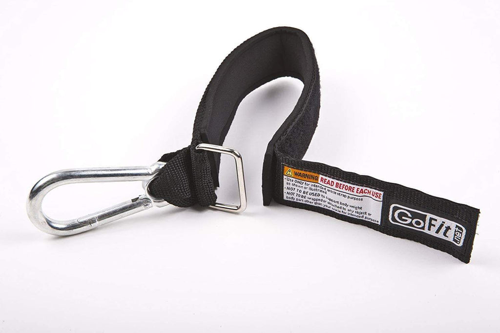 GOTFIT EXTREME TUBE/BAND ADJUSTABLE NEOPRENE ANKLE STRAP WITH CARABINER - sweatcentral