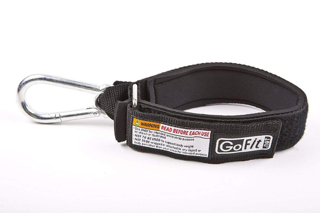 GOTFIT EXTREME TUBE/BAND ADJUSTABLE NEOPRENE ANKLE STRAP WITH CARABINER - sweatcentral
