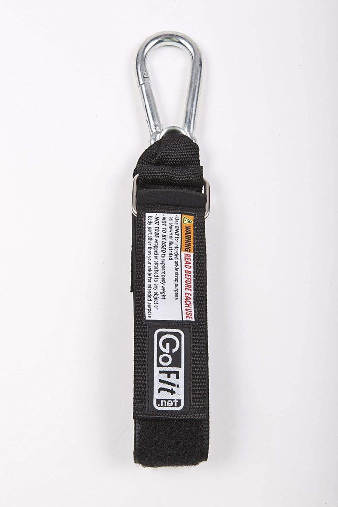 GOTFIT EXTREME TUBE/BAND ADJUSTABLE NEOPRENE ANKLE STRAP WITH CARABINER - sweatcentral
