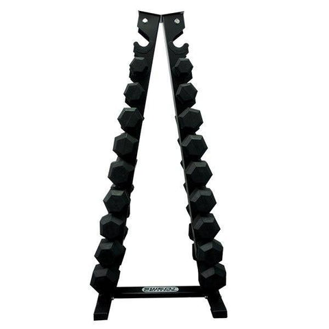 Image of 10 PAIR VERTICAL DUMBBELL STORAGE TREE RACK - sweatcentral