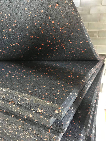 Image of 1m x 1m Rubber Floor Mat Tiles 15mm Thick - sweatcentral