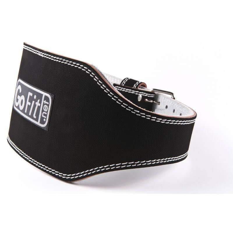 6 inch LEATHER WEIGHTLIFTING POWER LIFTING BELT TRAINING WEIGHT GYM - sweatcentral