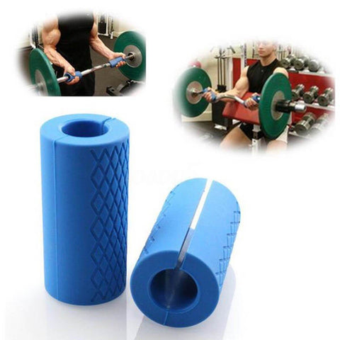 Image of FAT GRIPZ BAR ATTACHMENT POWER GRIPS | WEIGHT LIFTING FOREARM STRENGTH DUMBBELL CHINUP - sweatcentral