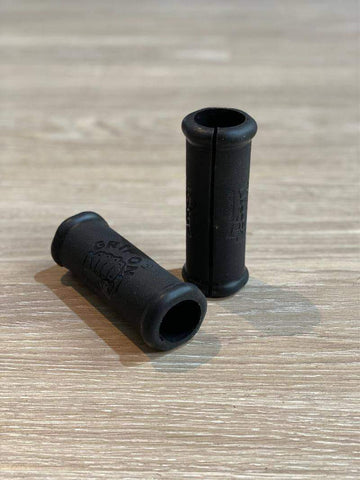 Image of Pair Of Non Slip Rubber Barbell Hand Grips Weightlifting Palm Protector Gloves - sweatcentral