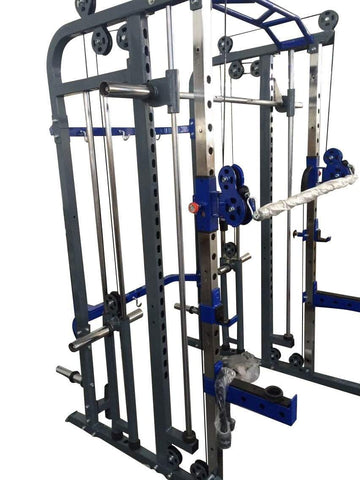 Image of FT037 FUNCTIONAL TRAINER POWER CAGE RACK & SMITH MACHINE CABLE CROSS OVER GYM ALL IN ONE - sweatcentral