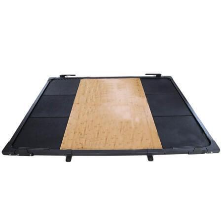 WEIGHT LIFTING PLATFORM WEIGHT PLATES  FLOOR MAT OLYMPIC BAR - sweatcentral