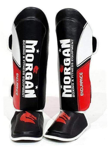 Image of MORGAN ENDURANCE PROFESSINAL KICK BOXING SHINGUARD INSTEP PROTECTORS LEG GUARDS - sweatcentral