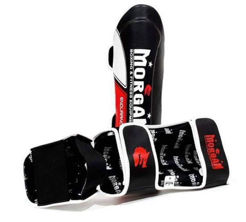 Image of MORGAN ENDURANCE PROFESSINAL KICK BOXING SHINGUARD INSTEP PROTECTORS LEG GUARDS - sweatcentral