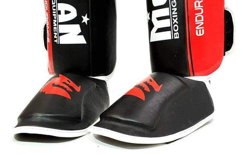 Image of MORGAN ENDURANCE PROFESSINAL KICK BOXING SHINGUARD INSTEP PROTECTORS LEG GUARDS - sweatcentral
