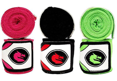 Image of PAIR OF MORGAN MEXICO ELASTIC SHORT BOXING PROTECTIVE HAND WRAPS - 108inch - 2.75m long - sweatcentral