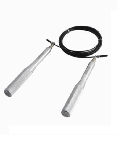 ADJUSTABLE CROSS FUNCTIONAL STEEL SPEED ROPE LIGHT FITNESS JUMP SKIPPING ROPE LONG HANDLE