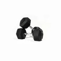 RUBBER HEX DUMBBELLS 2.5KG WEIGHT PAIR