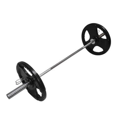 Image of 60kgs Package: 20kg Olympic Barbell 2.2m long + 40kg Olympic Rubber Weight Plates + Spring Collars