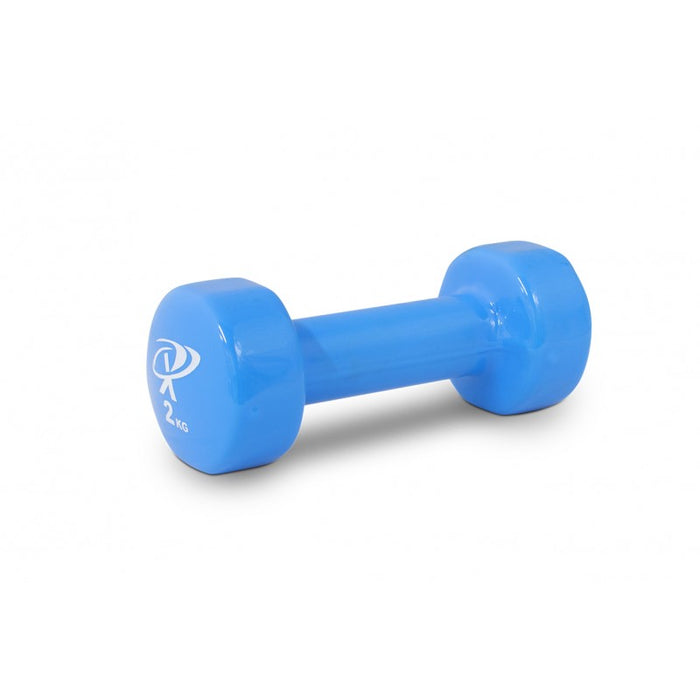 Vinyl Dipped Dumbbells (2KG) BLUE