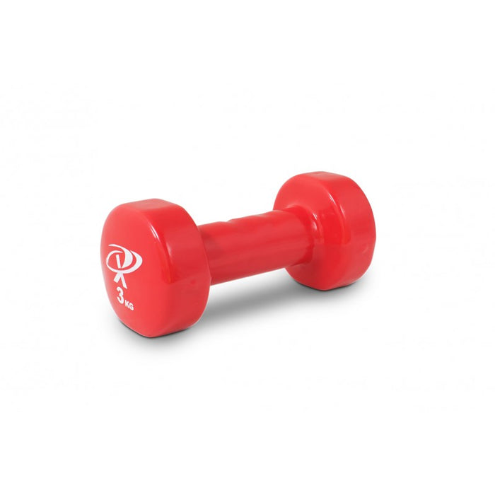 Vinyl Dipped Dumbbells (3KG) RED