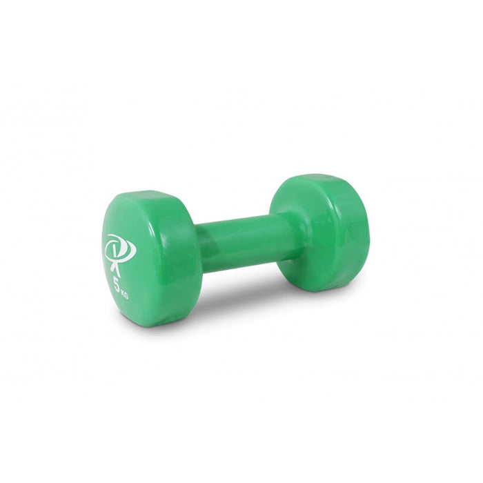 Vinyl Dipped Dumbbells (5KG) GREEN