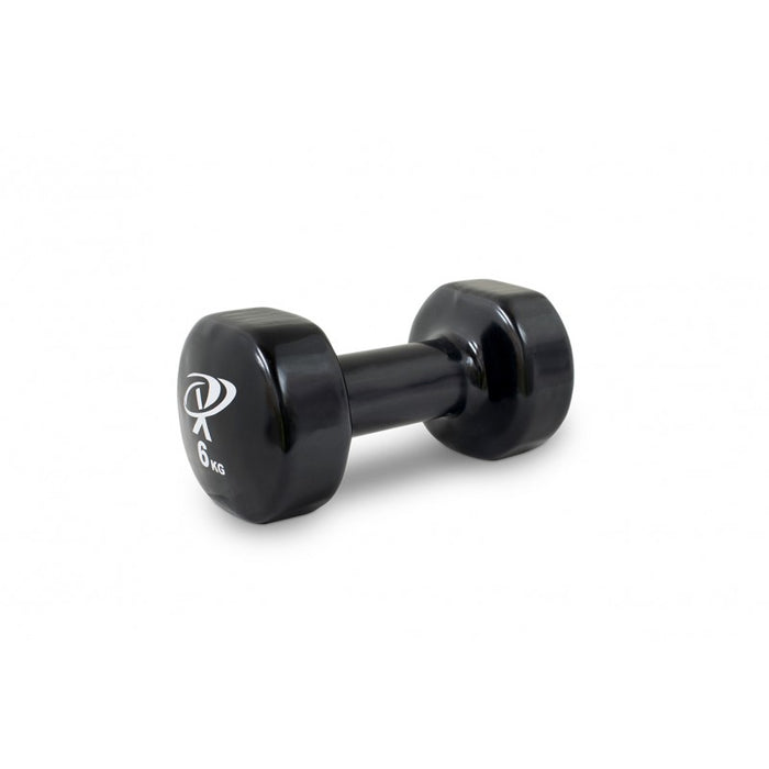 Vinyl Dipped Dumbbells (6KG) BLACK