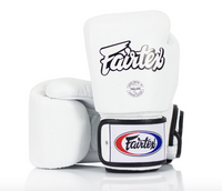 FAIRTEX Muay Thai Sparring Gloves Boxing Training Punching Gloves White BGV1