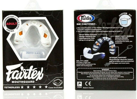 Image of Genuine Fairtex Muay Thai Boxing MMA Fighter Mouth Guard Comfort Custom Fit Gel Mouth Protector