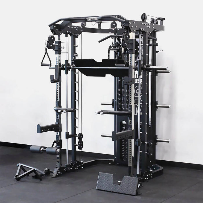 Force USA G12  Power Rack Smith Machine Dip Station Chin Up Station And Multi Functional Trainer Cable Cross Over Gym All In One