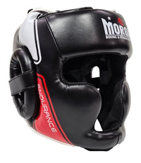 MORGAN PROFESSIONAL LEATHER FULL FACE HEAD GUARD HEAD GEAR PROTECTIVE GEAR