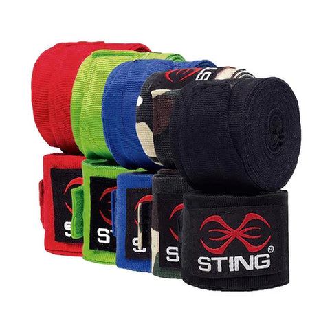Image of STING Elasticised Boxing Hand Wraps Muay Thai Kick Boxing Protective Bandages 4.5m