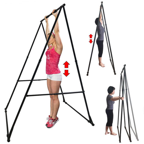 Image of Foldable  Free Standing Pull Chin Up Bar Machine Calisthenics Station Rack