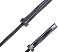 2.2m 20kg Black Harden Chrome Bar Cross Training Powerlifting Olympic Barbell - 680kg Capacity - Sweat Central