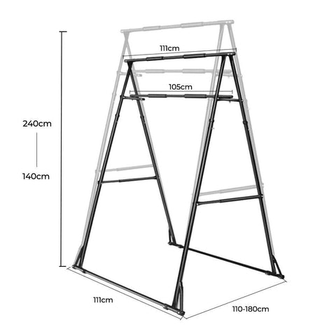 Image of Foldable  Free Standing Pull Chin Up Bar Machine Calisthenics Station Rack