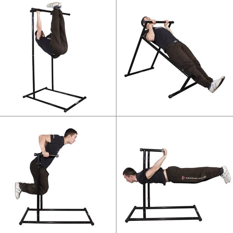 Image of Foldable  Free Standing Pull Chin Up Bar Machine Calisthenics Station Rack
